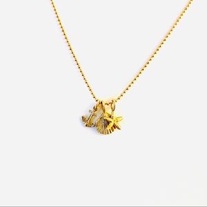 Shell Starfish Anchor Necklace Catherine Weitzman Gold Vermeil